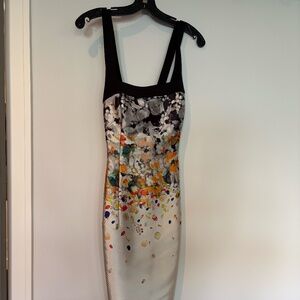 Multi colored midi dress